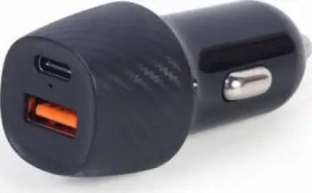 Karikues për veturë Gembird 1x USB-A 1x USB-C 3A