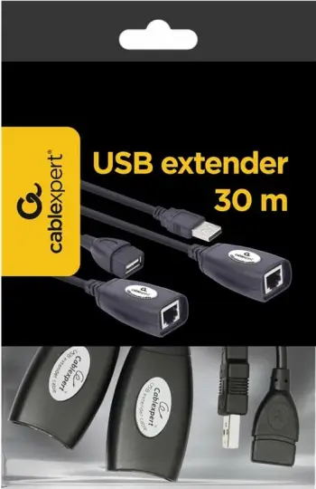 Përshtatës Gembird UAE30M USB - RJ45 (UAE30M), i zi
