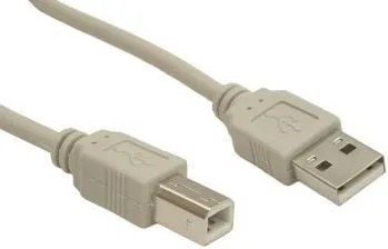 Kabllo Gembird USB-B në USB-A, 3m, bezhë - 1