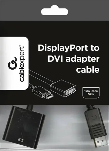 Përshtatës Gembird DisplayPort - DVI, i zi