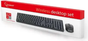 Set tastierë + maus Gembird KBS-W-01, të zinj