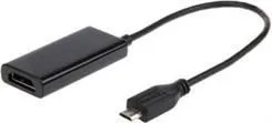 Pajisja lidhëse Gembird microUSB USB - HDMI + microUSB, e zezë - 1