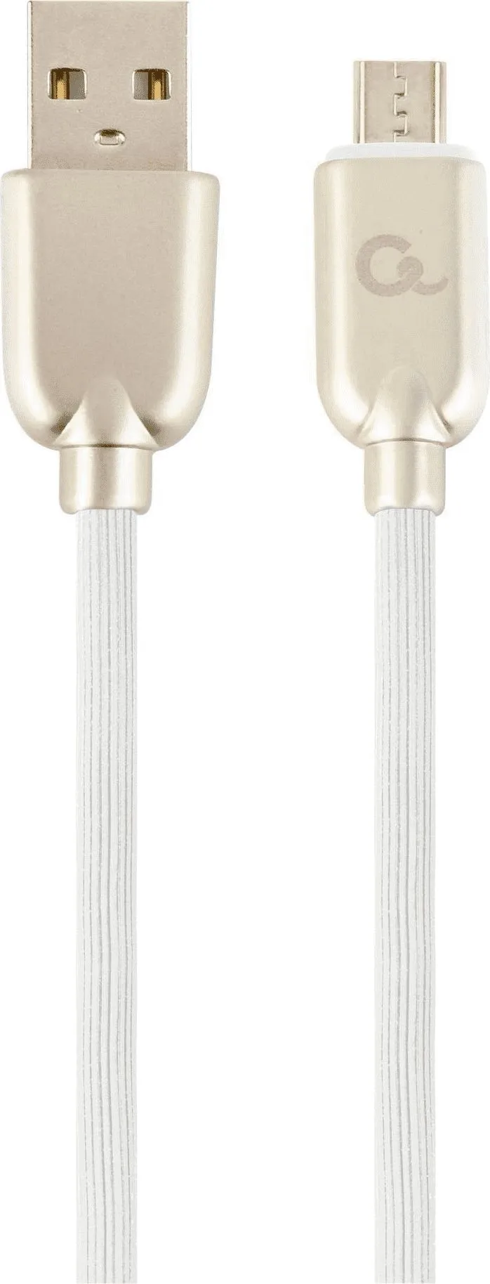 Kabllo Gembird USB A në MicroUSB, 2m, e bardhë - 1