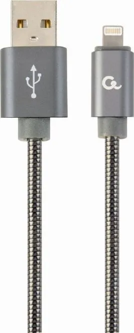 Kabllo Gembird USB-A në Lightning, 1m, e hirtë - 1