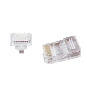 Kapak për kabllo Gembird RJ45 (LC-PTU-01/50), UTP, cat. 5e, 8P8C, 50 copë