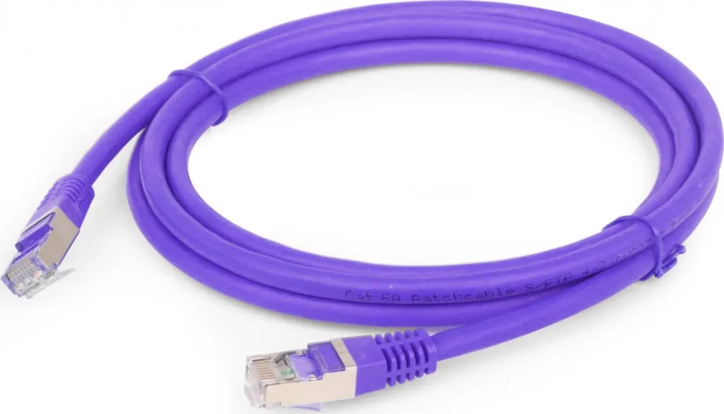 Kabllo rrjeti GEMBIRD, cat.6A, S/FTP, 10m, e vjollcë - 2