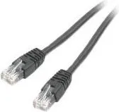 Kablo Patchcord Gembird PP6U-0.5M/BK, CAT.6, UTP, 0.5 metra, e zezë - 1