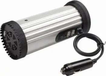 Inverter Gembird AC/DC, 12V / 230V, 150W, i argjendtë