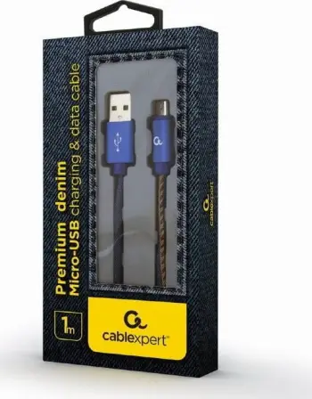 Kabllo USB Gembird, USB-A - microUSB, 1m, e kaltër