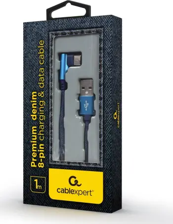 Kabllo Gembird USB-A në USB-C, 1m, e kaltër