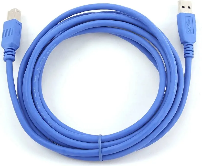 Kabllo Gembird USB-A - USB-B, 3m, i kaltër - 4