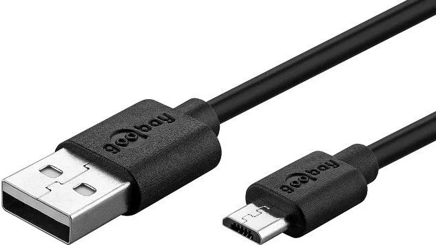 Kabllo Gembird USB-A - microUSB, 1 m, e zezë - 1