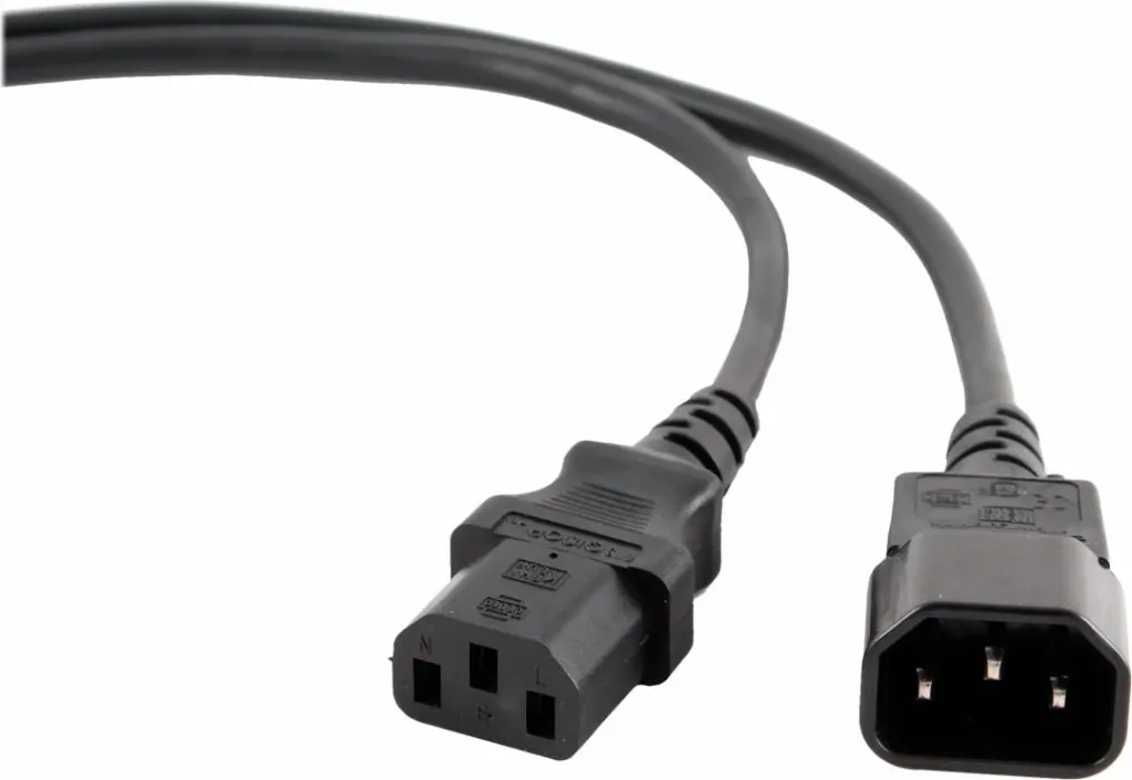 Kabllo Gembird VDE IEC320 C13/C14, 5m, e zezë - 3