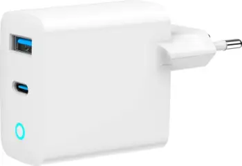 Karikues Gembird GaN 2-Port, 30W, USB Type-C + USB-A, i bardhë