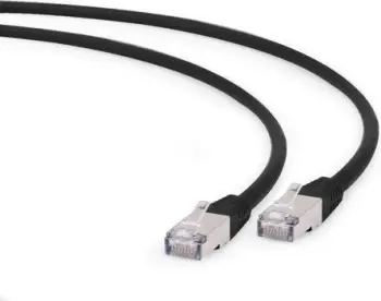 Kabllo rrjeti Gembird S/FTP CAT.6A, 1m, e zezë
