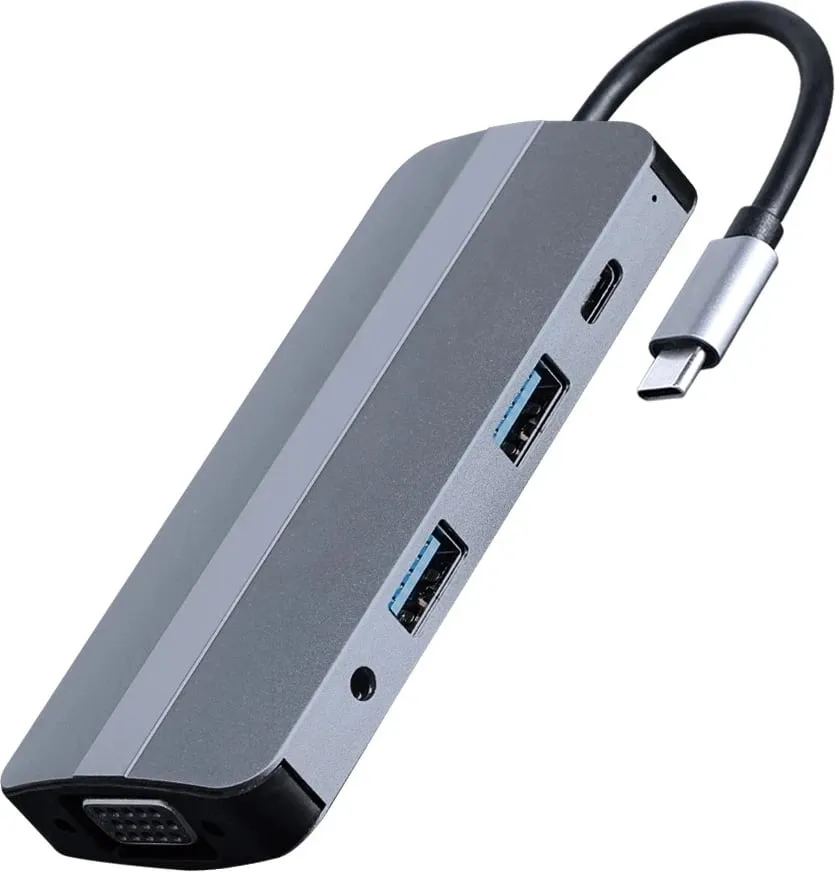 Docking Station Gembird USB-C, i hirtë - 2