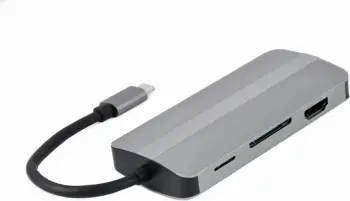 Docking Station Gembird USB-C, i hirtë