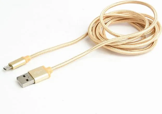 Kabllo Gembird USB-A - microUSB 1.8 m, e artë - 1