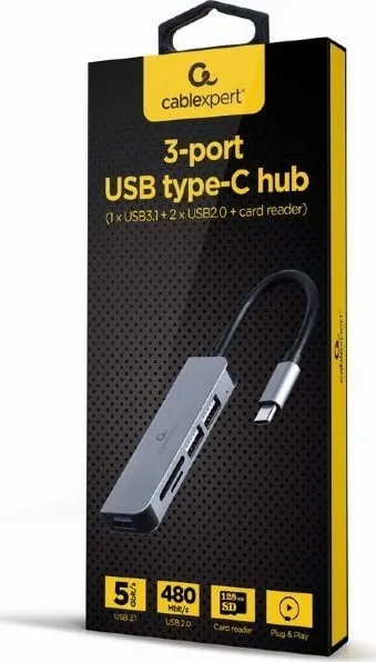 Përshtatës USB-C Gembird (A-CM-COMBO5-02) - 2