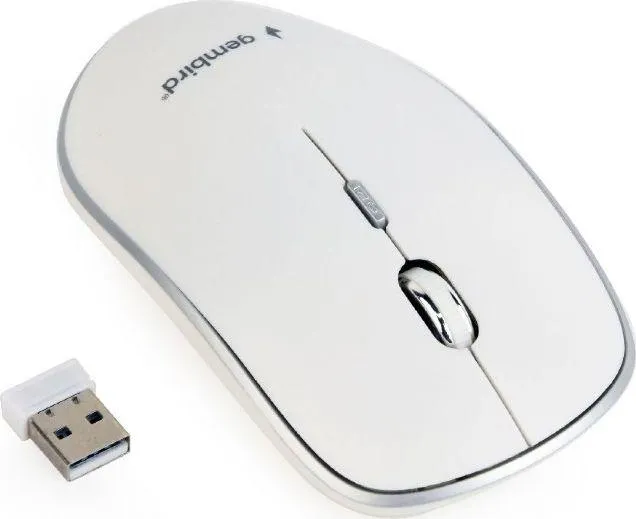 Maus Gembird MUSW-4B-01-W, wireless, USB, i bardhë - 2