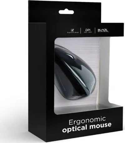 Maus Gembird MUS-ERGO-01, me kabllo, USB, i zi - 3