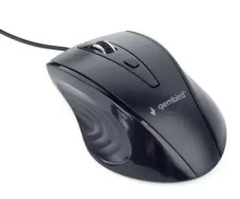 Maus Gembird MUS-4B-02, me kabllo, USB, i zi