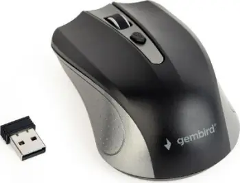 Maus Gembird MUSW-4B-04-GB, wireless, USB, i zi dhe i hirt