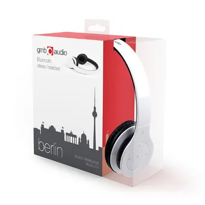 Kufje Gembird BHP-BER-W, Wireless, të bardha - 8