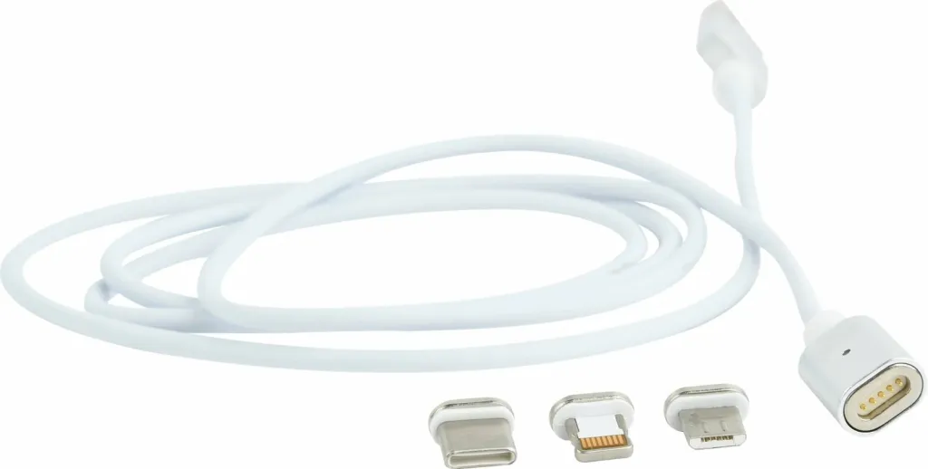 Kabllo Gembird CABLEXPERT, USB-A (M) / Micro USB + USB-C + Lightning, 1m, e argjendtë - 3