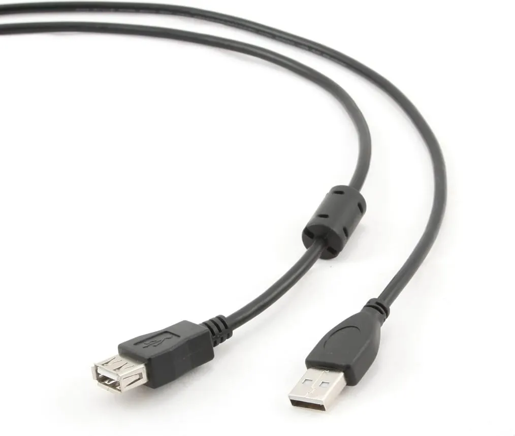 Kabllo Gembird, USB A / USB A, 1.8 m, e zezë - 1