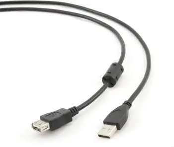 Kabllo Gembird, USB A / USB A, 1.8 m, e zezë