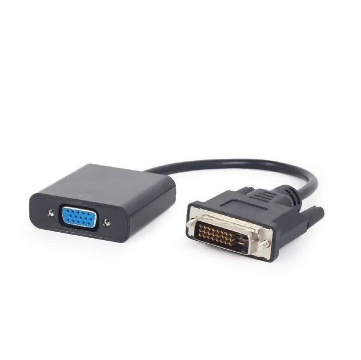Kabllo reduktuese / adapter Gembird CABLEXPERT DVI-VGA, e zezë - 1