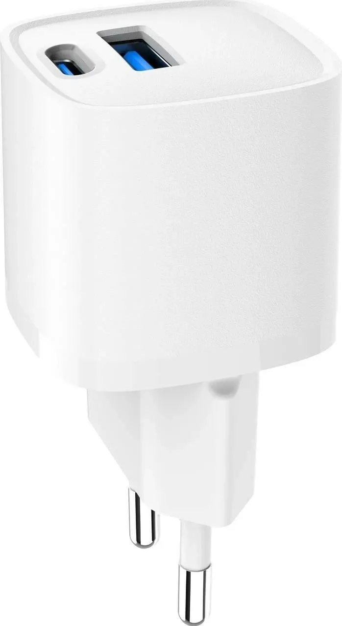Adapter karikimi Gembird Power, 20W, USB A, USB C, i bardhë - 4