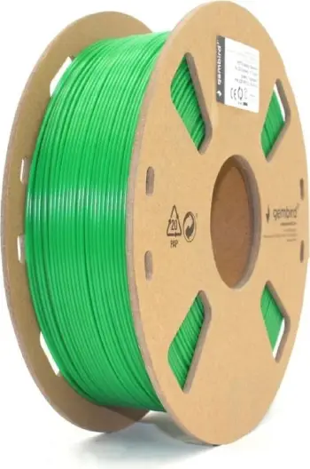 Filament për printim 3D Gembird, PETG, 1,75mm, 1kg, e gjelbërt