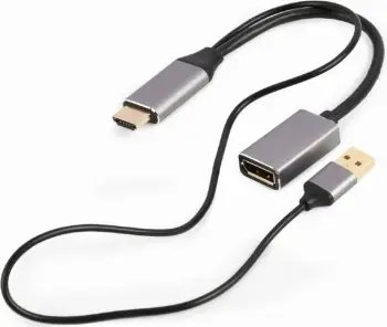 Përshtatës Gembird A-HDMIM-DPF-02, 4K, HDMI - DisplayPort, i zi