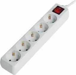 Shtekerlistë Gembird PROTECTOR POWER SURGE SPG4 C 6, 5 dalje, kabllo 1.8m, e bardhë