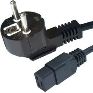 Kabllo për rrymë Gembird Schuko / IEC320 C19, 16A, 1.8m, e zezë
