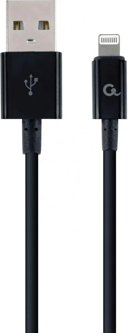 Kabllo Gembird USB-A në Lightning, 1m, e zezë - 1