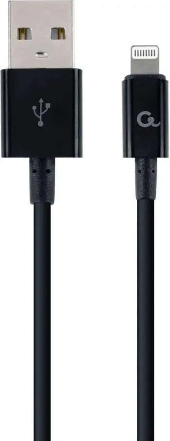 Kabllo Gembird USB-A në Lightning, 1m, e zezë
