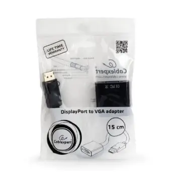 Përshtatës Gembird DisplayPort AV - D-Sub (VGA), i zi