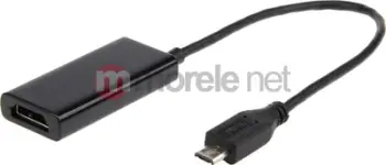 Adapter kablloje Gembird A-MHL-003, 11 pin MHL në HDMI, për Samsung, i zi