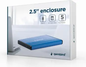 Disk Gembird 2.5 SATA USB 3.2 Gen 1, i kaltër
