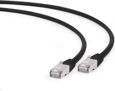Kabllo Gembird, RJ-45/RJ-45, cat.6a S/FTP, 1.5 m, e zezë - 1