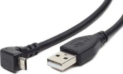 Kabllo USB-A Gembird (CCP-MUSB2-AMBM90-6), 1.8 m, e zezë - 1
