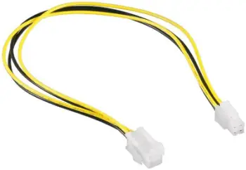 Kabllo Gembird ATX/EPS 4-pin - ATX/EPS 4-pin (CC-PSU-7), 0.3m, e verdhë