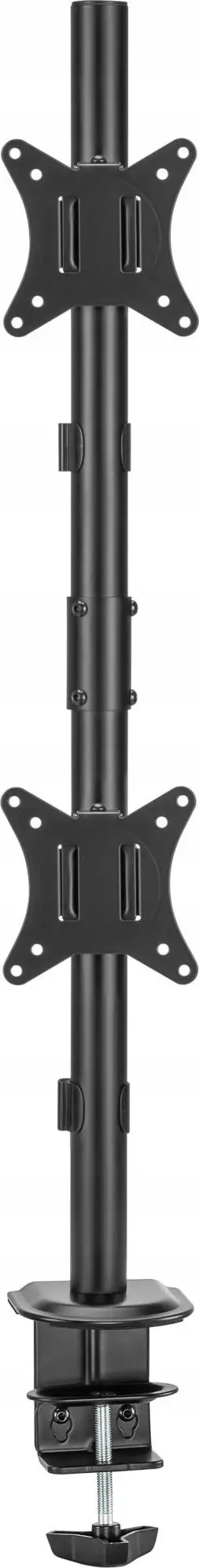 Mbajtëse tavoline për monitorë Gembird MA-D2-02, për 2 monitorë 17"-32", rrotullim dhe anim, e zezë