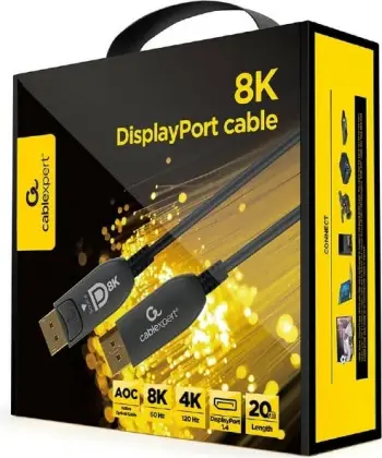 Kabllo DisplayPort Gembird AOC Premium, 20m, 8K 60Hz, i zi