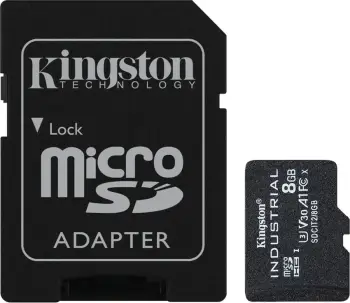 Kartë memorie Kingston Industrial microSDXC 8GB, V30, e zezë