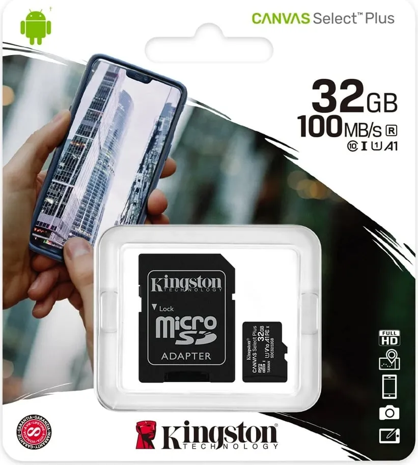 Kartë memorie Kingston Canvas Select Plus, 32GB, microSDHC, 100MB/s - 5