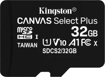 Kartë memorie Kingston Canvas Select Plus, 32GB, microSDHC, 100MB/s